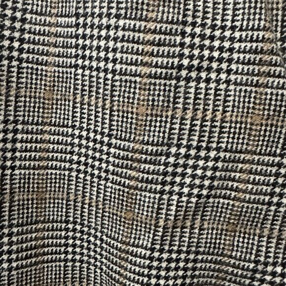 Vintage Pendleton Womens Virgin Wool Slacks Pants Sz 12 Houndstooth Black Brown - Picture 10 of 10